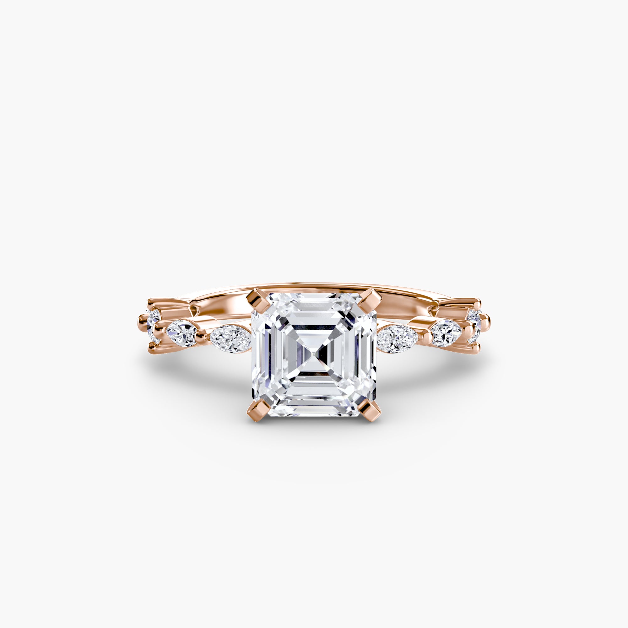 Solitaire with Eternity Pavé