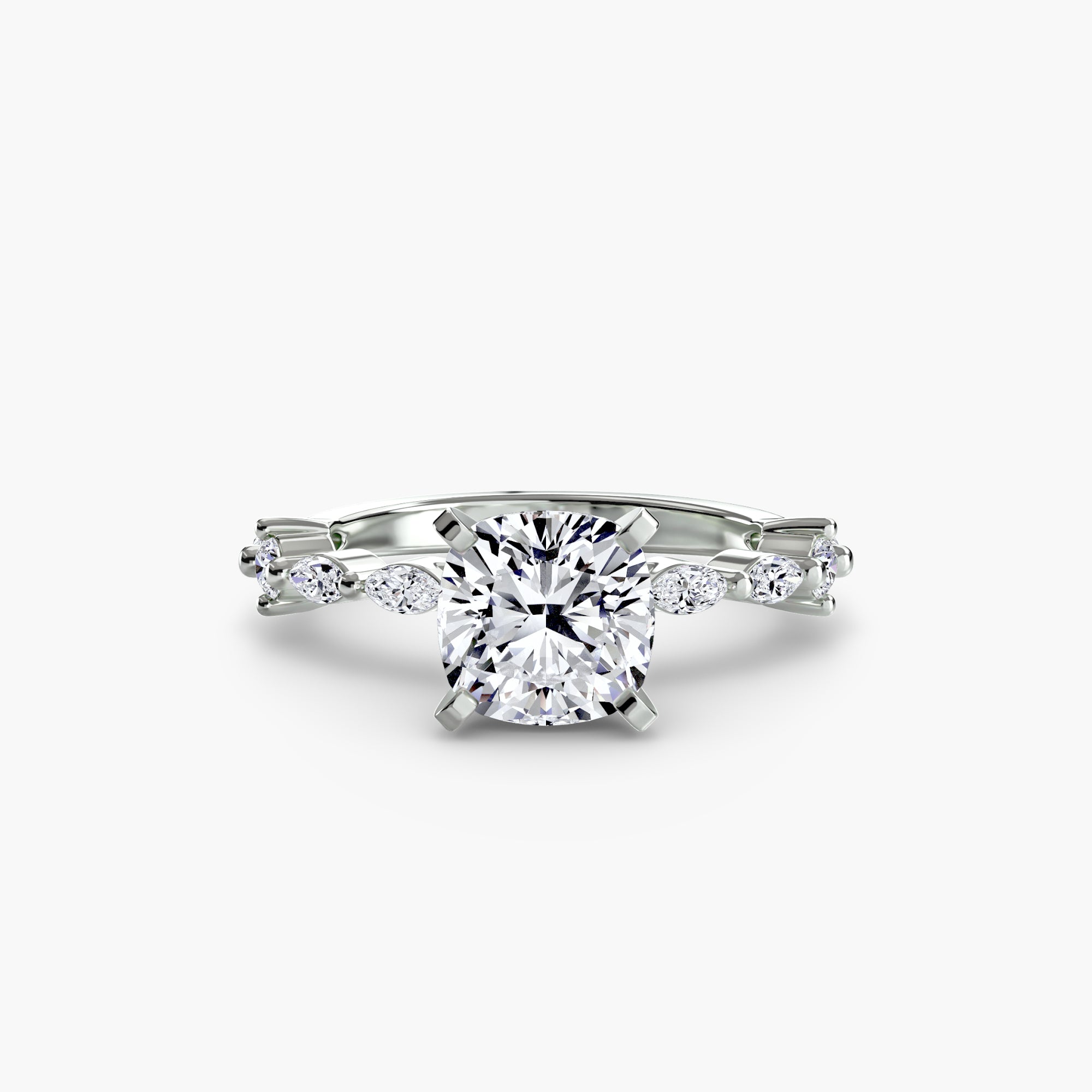 Solitaire with Eternity Pavé