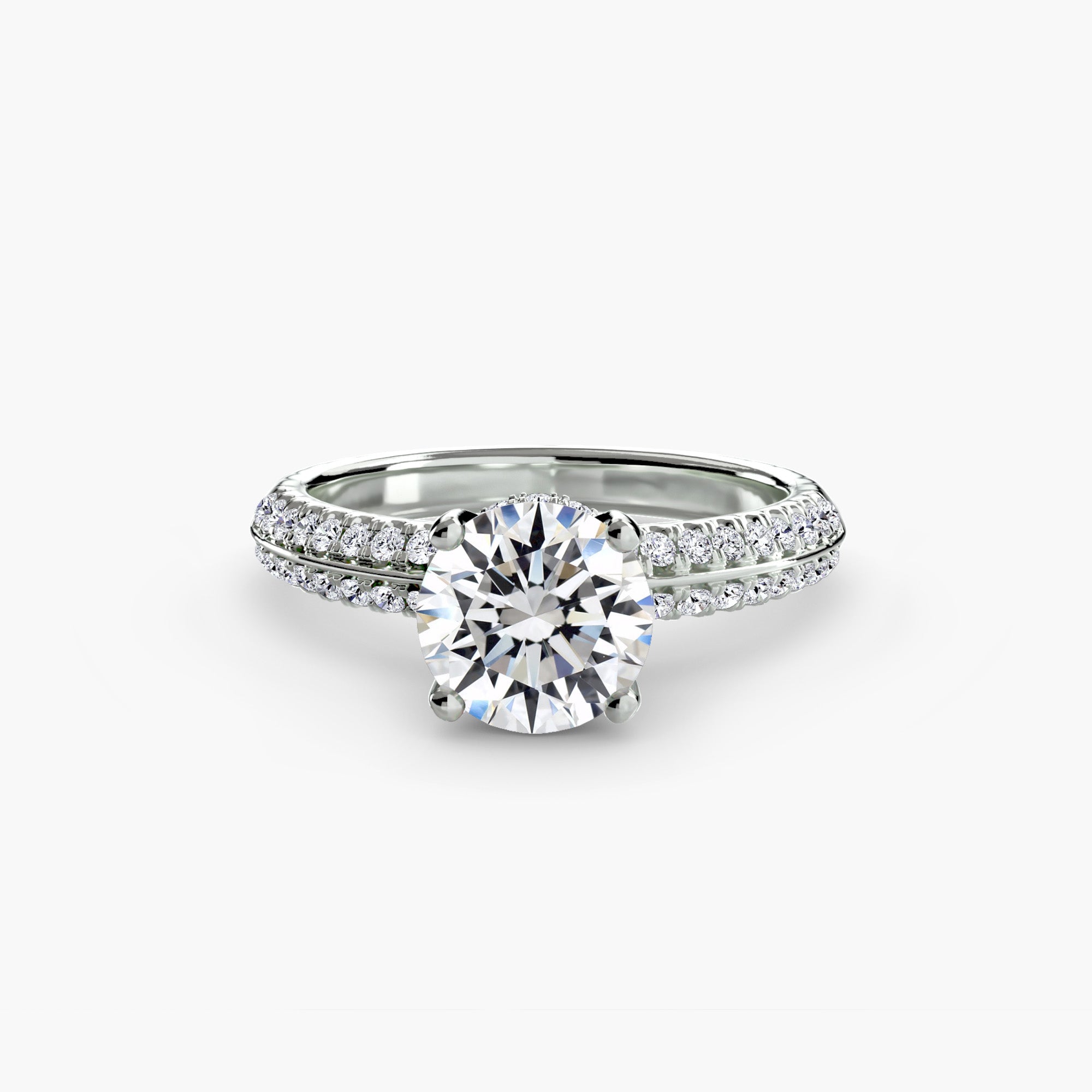 Solitaire with Pavé