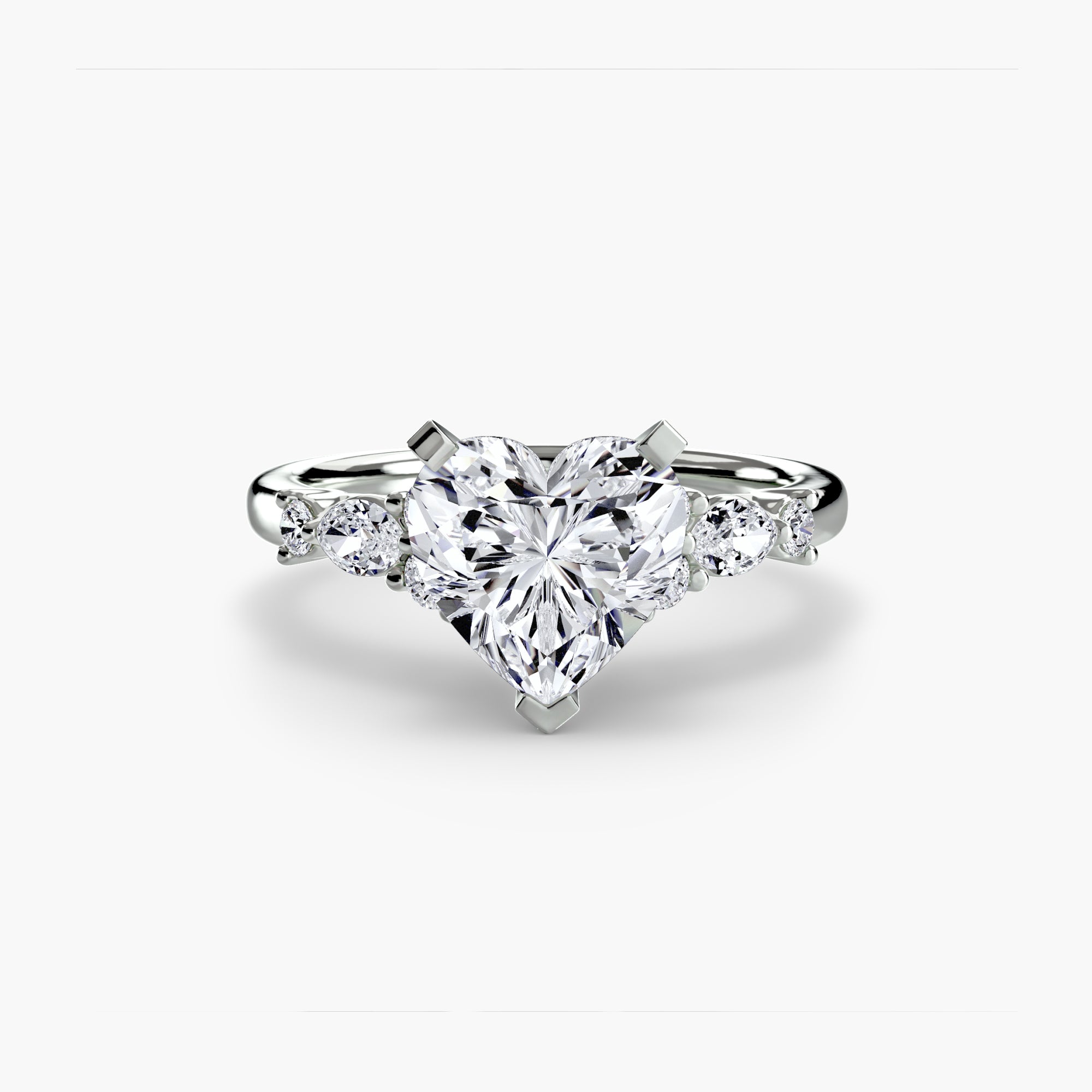 The Floral Accent Solitaire