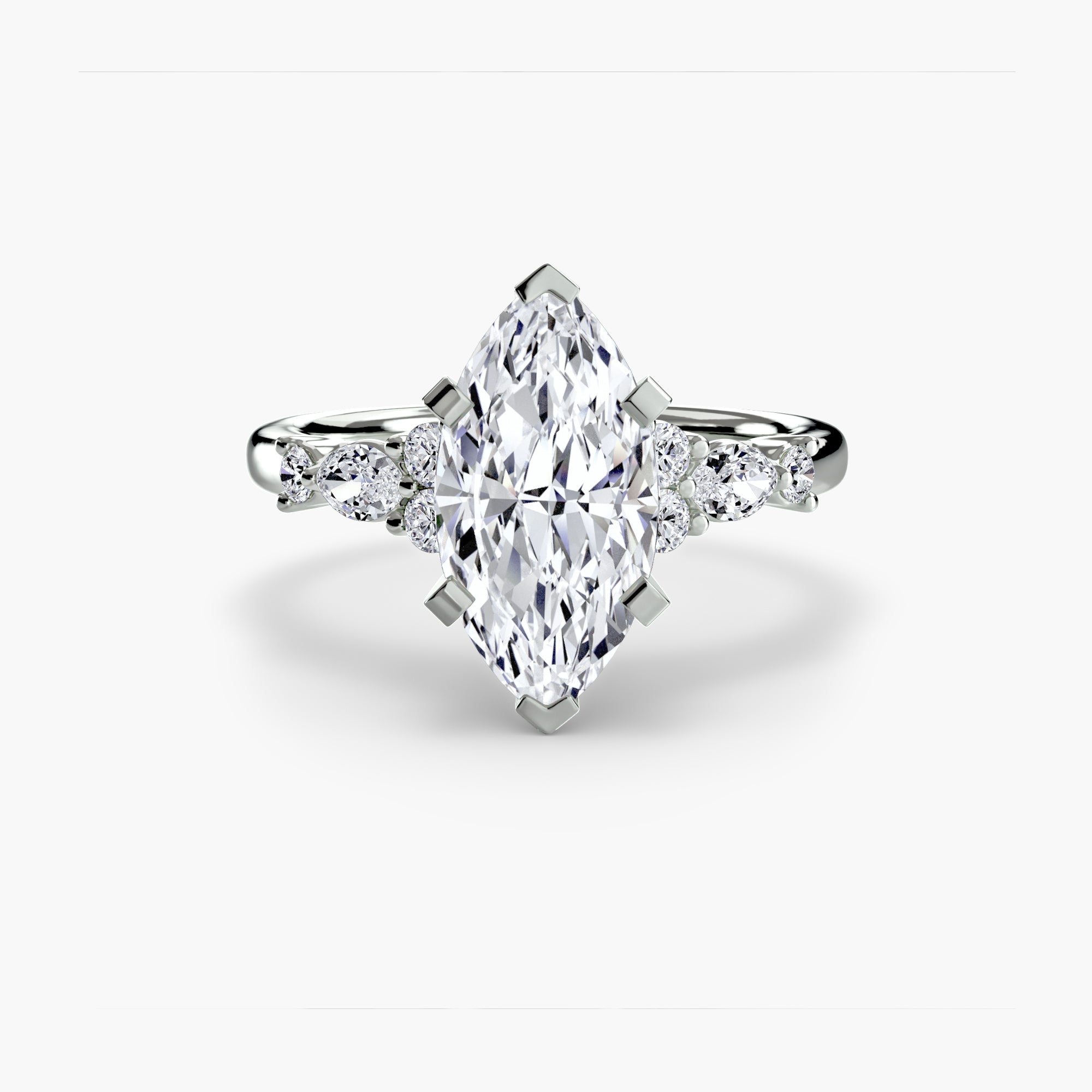 The Floral Accent Solitaire