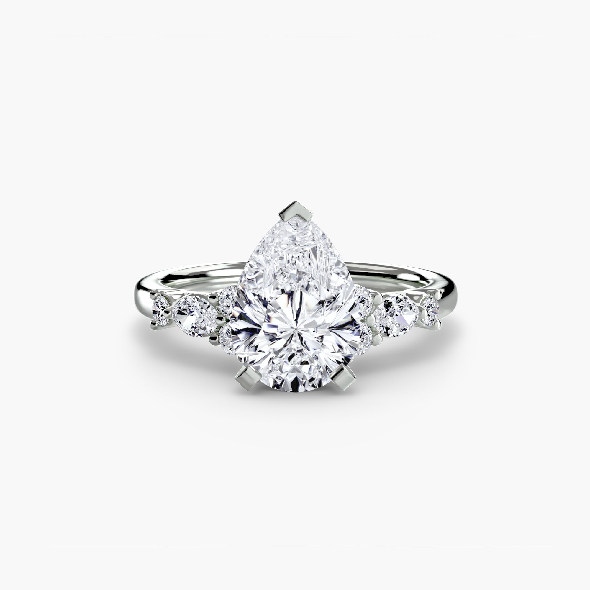 The Floral Accent Solitaire