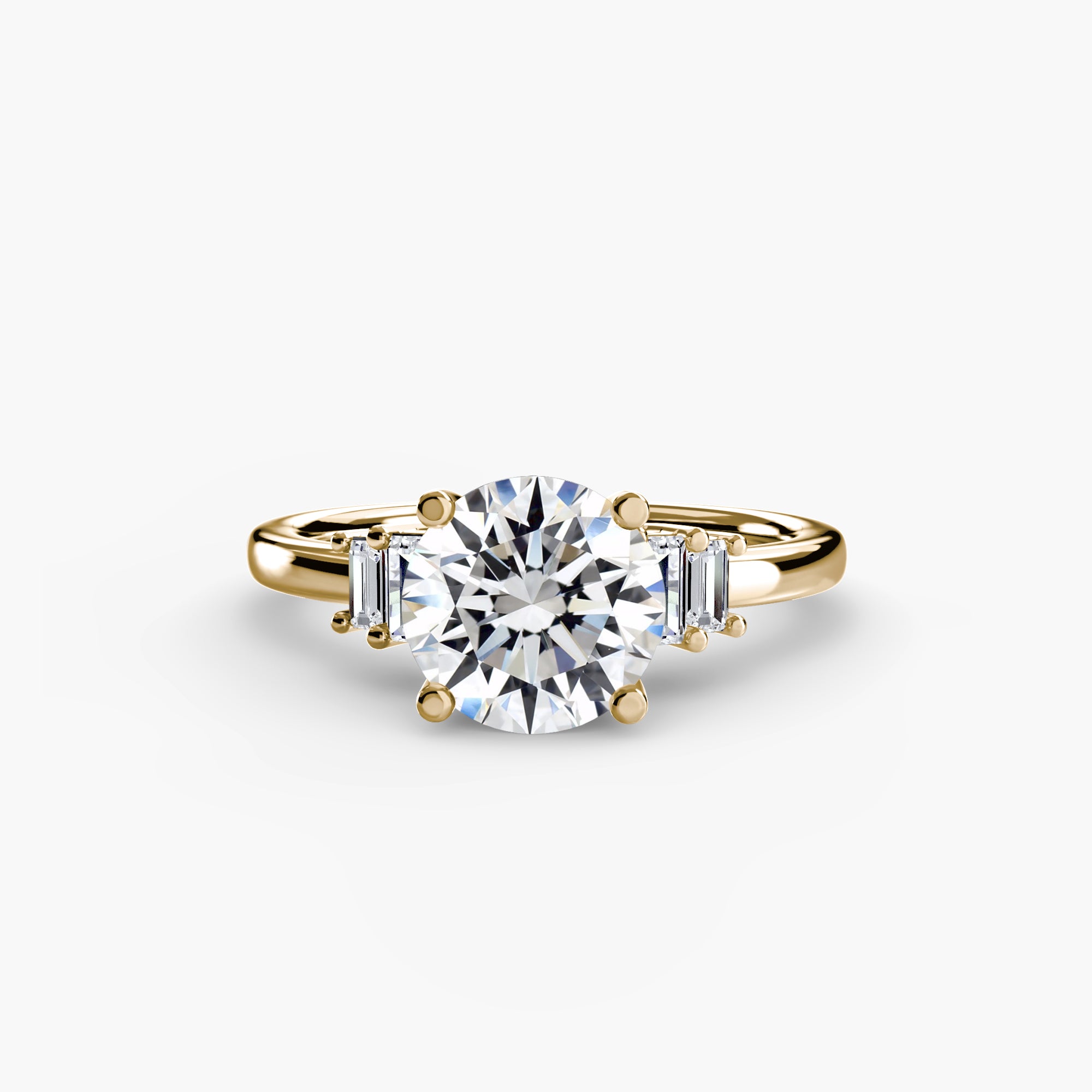 Baguette Accent Solitaire