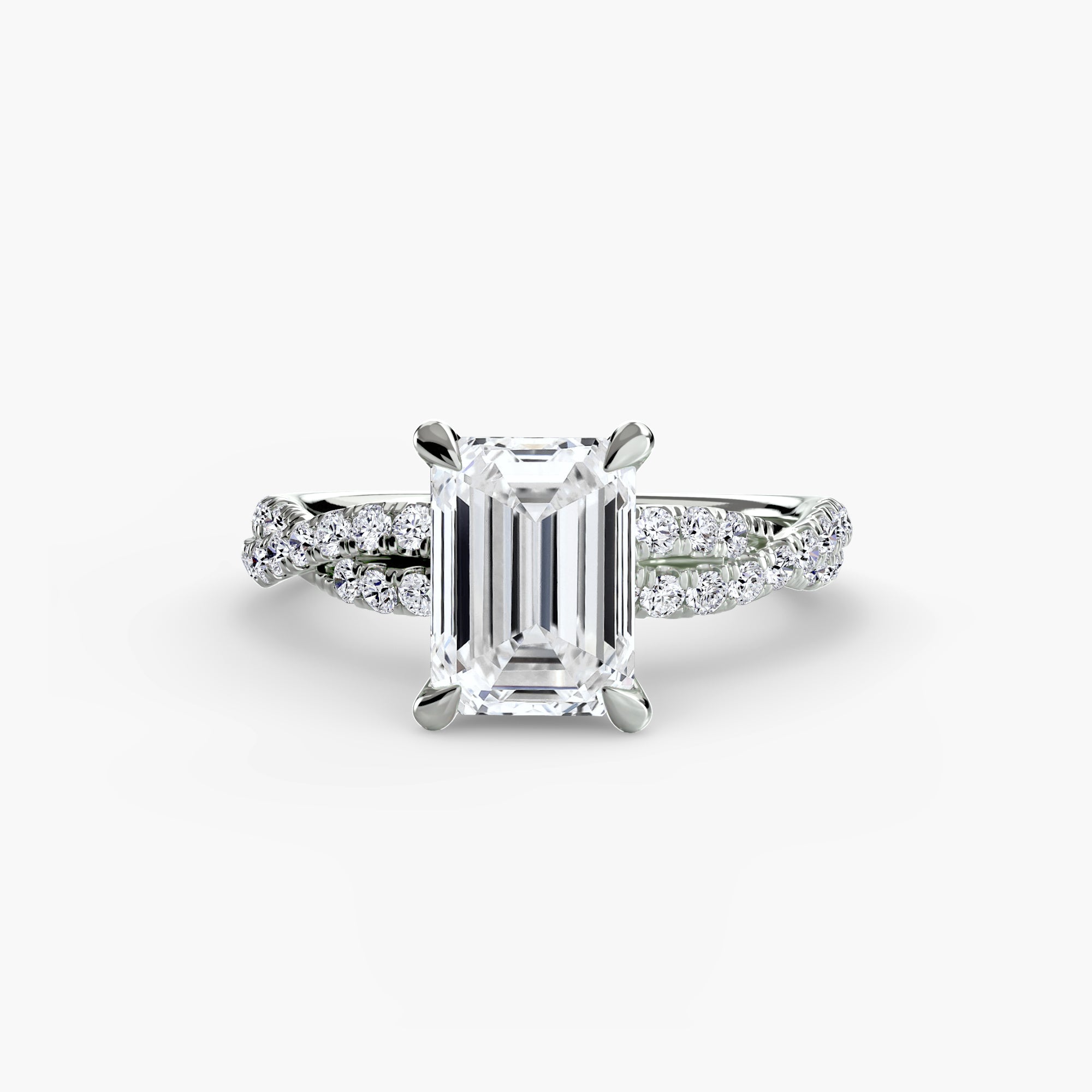 The Twisted Pavé Solitaire
