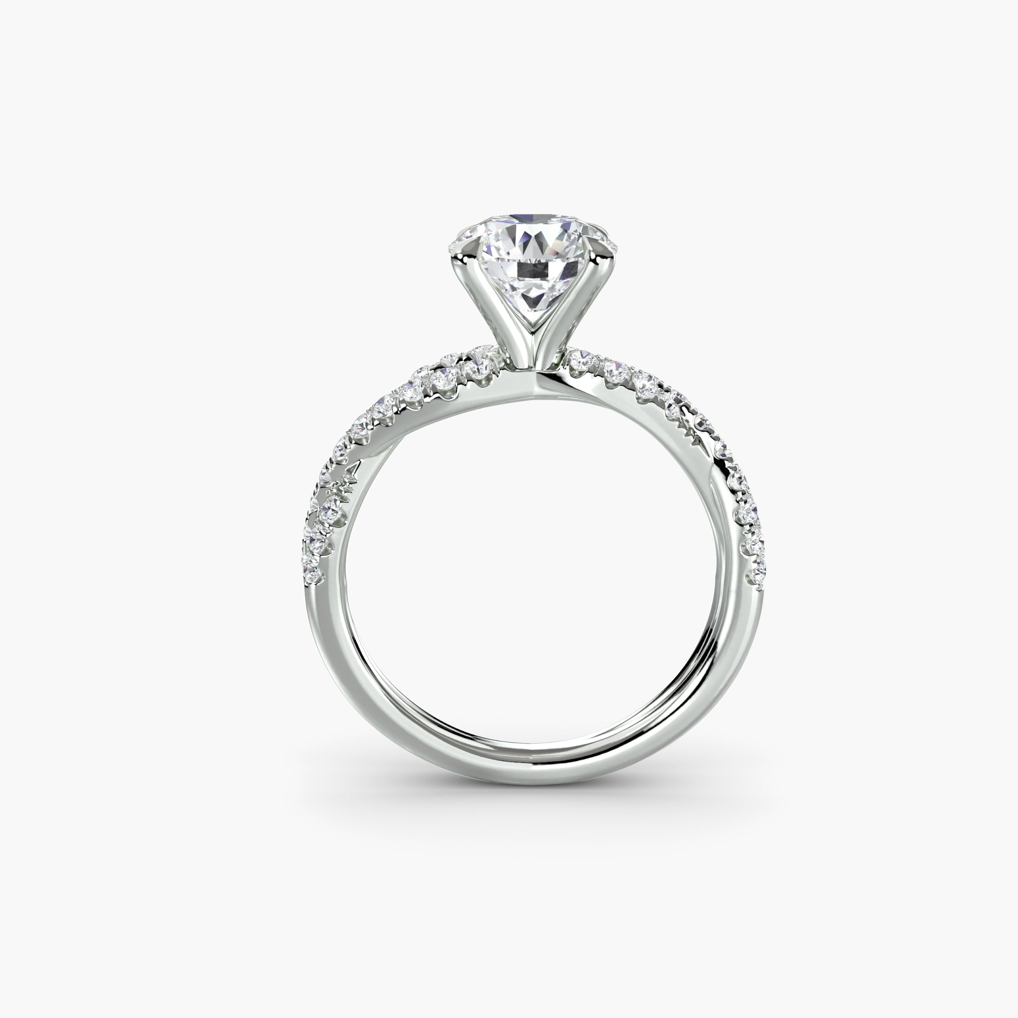 The Twisted Pavé Solitaire