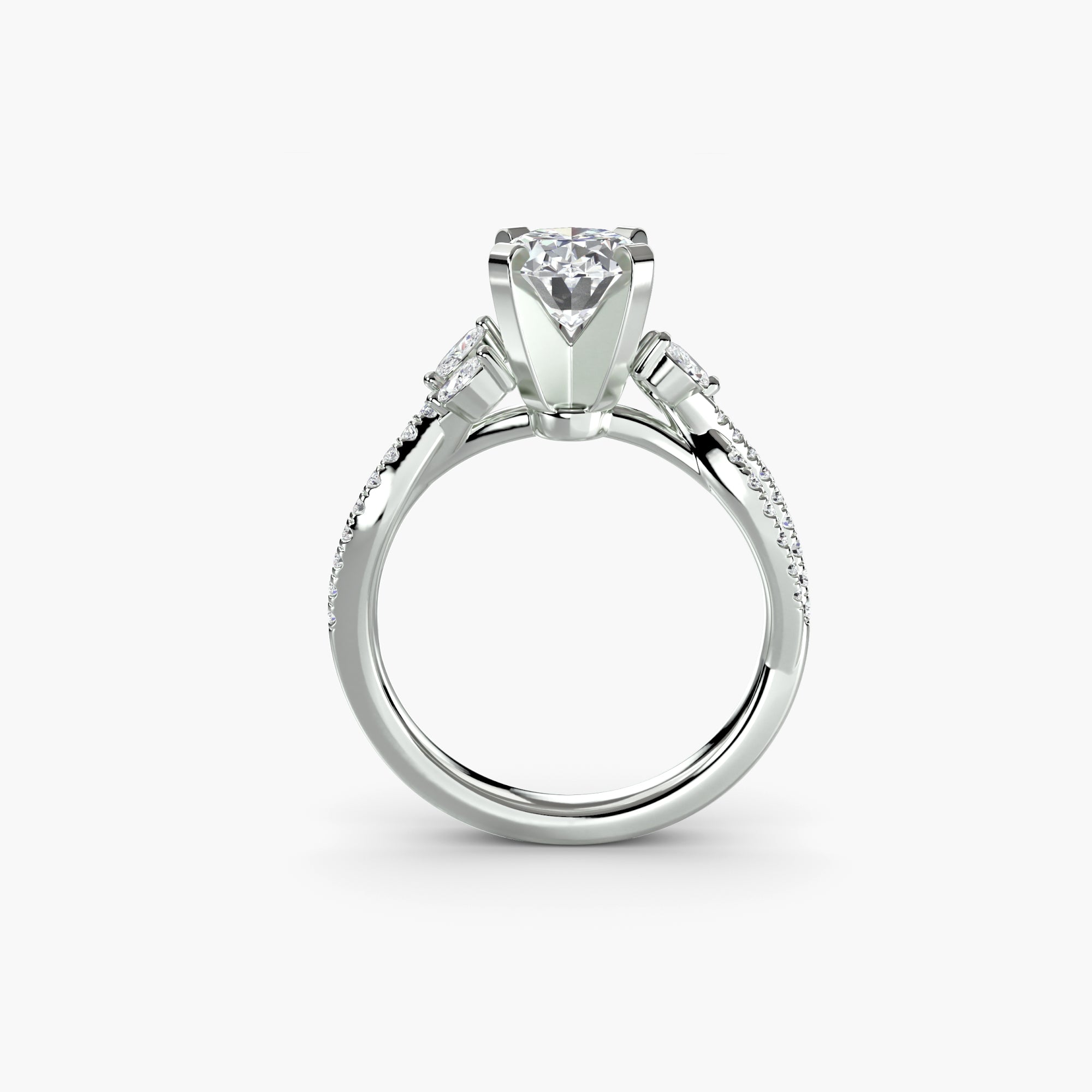 The Twist Pavé Ring